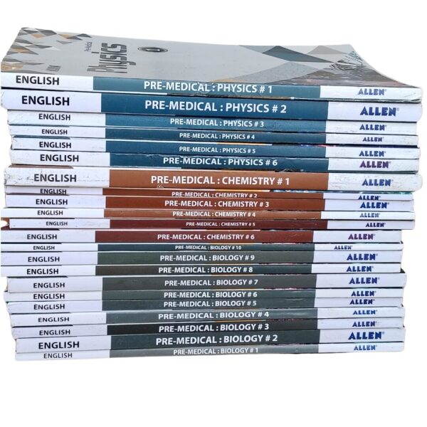 Allen NEET Leader 2024-2025 USED Modules – Complete Set of 22 Books (Physics, Chemistry & Biology)